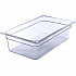 StorPlus Polycarbonate Food Pan, 19.4 qt, 12.5 x 20.75 x 6, Clear, Plastic (10202B07)
