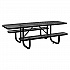 ADA Compliant Expanded Steel Picnic Table, Rectangular, 96 x 60 x 29.5, Black Top and Base (695289BK)