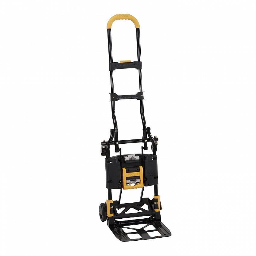 2-in-1 Folding Hand Truck, 300 lb Capacity, 17" x 30.5" x 33.5", Black/Yellow (12225YGB1E)
