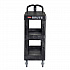 BRUTE 3-Shelf Heavy-Duty Ergo Flat Utility Cart, Plastic, 3 Shelves, 600 lb Capacity, 25.24