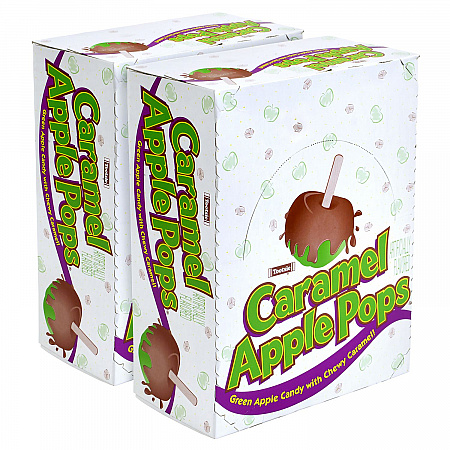 Caramel Apple Pops, 0.63 oz Individually Wrapped, 48/Box, 2 Boxes/Carton (60004066)