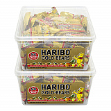 Goldbears Gummi Candy, Assorted Flavors, 0.4 oz Pouch, 54/Tub, 2 Tubs/Carton (60004073)