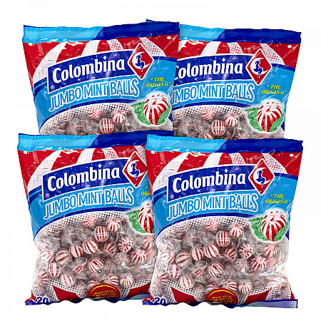 Jumbo Peppermint Balls, 0.32 oz Individually Wrapped, 120/Bag, 4 Bags/Carton (60004063)