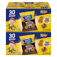 M and M Cookie Packs, Chocolate, 1.6 oz Pouch, 30/Box, 2 Boxes/Carton (60004085)