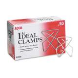 ACCO Ideal Clamps, Small (No. 2), Silver, 50/Box (72620)
