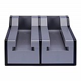 Cutlerease Base, Holds 2 Dispensers, 10.25 x 11 x 5.25, Gray/Black (2TWRBASE)