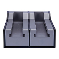 Cutlerease Base, Holds 2 Dispensers, 10.25 x 11 x 5.25, Gray/Black (2TWRBASE)