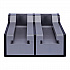 Cutlerease Base, Holds 2 Dispensers, 10.25 x 11 x 5.25, Gray/Black (2TWRBASE)
