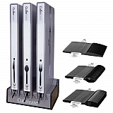 Cutlerease Dispensing System Starter Kit, Holds 120 Forks/120 Knives/120 Spoons, 12.5 x 12.5 x 29.25, Gray/Black (STARTKIT)