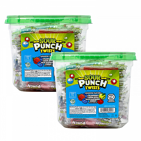 Twists, Variety, 2.59 lb Tub, Approx. 210 Pieces/Tub, 2 Tubs (60004078)