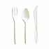 Three-Piece Cutlery Kit, Mediumweight, Fork/Knife/Spoon, 6.97