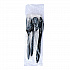 Four-Piece Cutlery Kit, Mediumweight, Fork/Knife/Napkin/Spoon, Plastic, 6.38