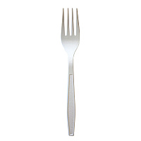 Heavyweight Polypropylene Cutlery, Fork, 7.09", Plastic, White, 1,000/Carton (FORKWHPP)