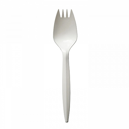 Mediumweight Polypropylene Cutlery, Spork, Plastic, White, 1000/Carton (SPORKWHPP)