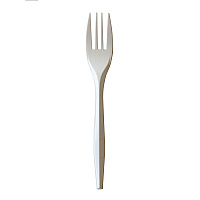 Mediumweight Polypropylene Cutlery, Fork, 5.51", Plastic, White, 1,000/Carton (FORKPPMW)