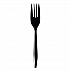 Mediumweight Polypropylene Cutlery, Fork, Plastic, Black, 1,000/Carton (FORKBLPP)
