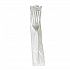Heavyweight Wrapped Polystyrene Cutlery, Fork, Plastic, White, 1,000/Carton (FORKWHPSIW)