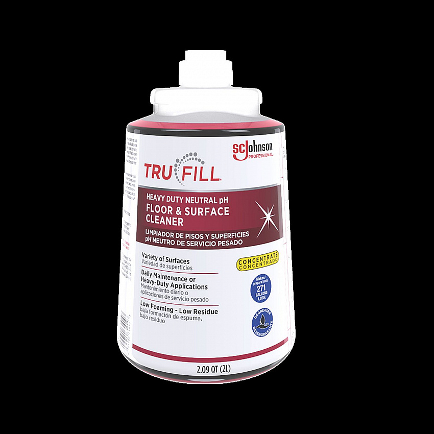 Heavy Duty Neutral Floor Cleaner, Fruity Floral Scent, 2 L Cartridge, 2/Carton (684502)