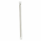 Wrapped Jumbo Paper Straws, 7.75", Paper, White, 320/Pack, 4 Packs/Carton (PPRSTRWIW)
