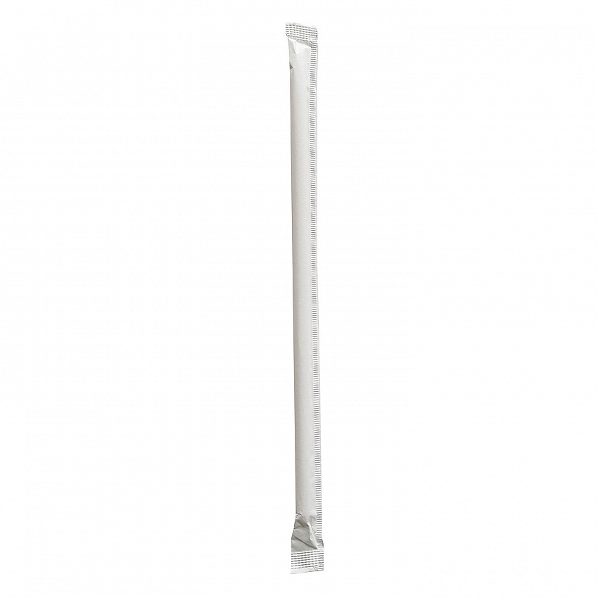 Wrapped Giant Straws, 7.75", Polypropylene, Red/White Striped, 300/Pack, 24 Packs/Carton (GSTW775RW)