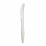 Mediumweight Polypropylene Cutlery, Knife, 5.86", Plastic, White, 1,000/Carton (KNIFEPPMW)