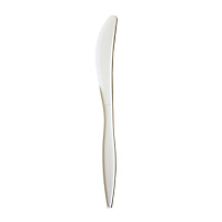 Mediumweight Polypropylene Cutlery, Knife, 5.86", Plastic, White, 1,000/Carton (KNIFEPPMW)