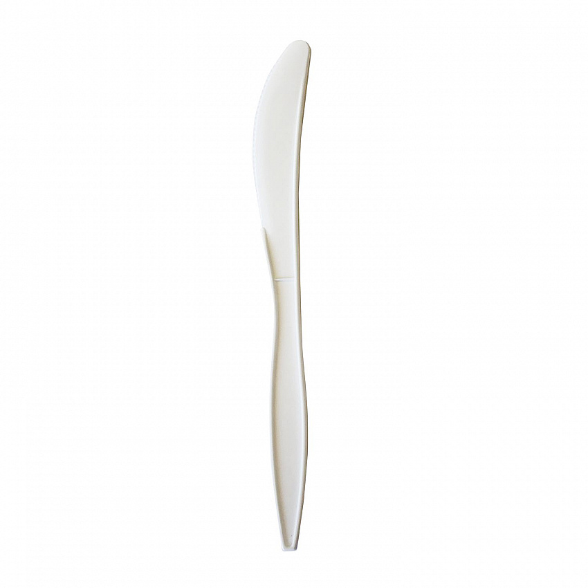 Mediumweight Polypropylene Cutlery, Knife, 5.86", Plastic, White, 1,000/Carton (KNIFEPPMW)