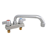 WorkForce Standard Duty Faucet, 4.55" Height/10" Reach, Chrome-Plated Brass (BKD10)