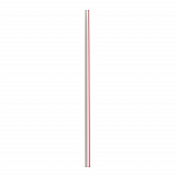 Jumbo Straws, 7.75", Polypropylene, Red/White Striped, 250/Pack, 50 Packs/Carton (JSTUW775RW)