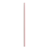 Jumbo Straws, 7.75", Polypropylene, Red/White Striped, 250/Pack, 50 Packs/Carton (JSTUW775RW)