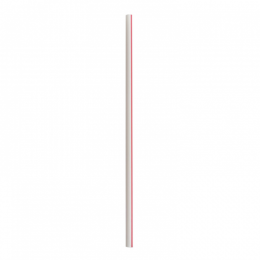Jumbo Straws, 7.75", Polypropylene, Red/White Striped, 250/Pack, 50 Packs/Carton (JSTUW775RW)