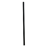 Wrapped Giant Straws, 7.75", Polypropylene, Black, 300/Pack, 24 Packs/Carton (GSTW775BK)