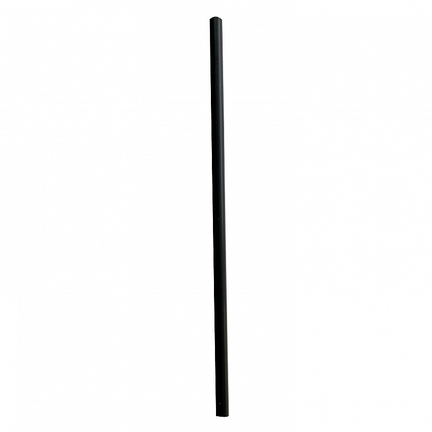 Wrapped Giant Straws, 7.75", Polypropylene, Black, 300/Pack, 24 Packs/Carton (GSTW775BK)