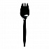 Mediumweight Polypropylene Cutlery, Spork, Plastic, Black, 1,000/Carton (SPORKBLPP)
