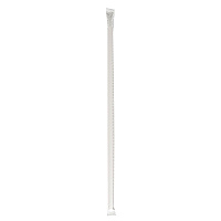 Wrapped Jumbo Straws, 10.25", Polypropylene, Red/White Striped, 500/Pack, 4 Packs/Carton (JSTW1025RW)