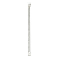 Wrapped Jumbo Paper Straws, 7.75", Paper, Black, 320/Pack, 4 Packs/Carton (PPRSTRWBLIW)