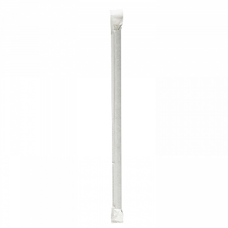 Wrapped Jumbo Paper Straws, 7.75