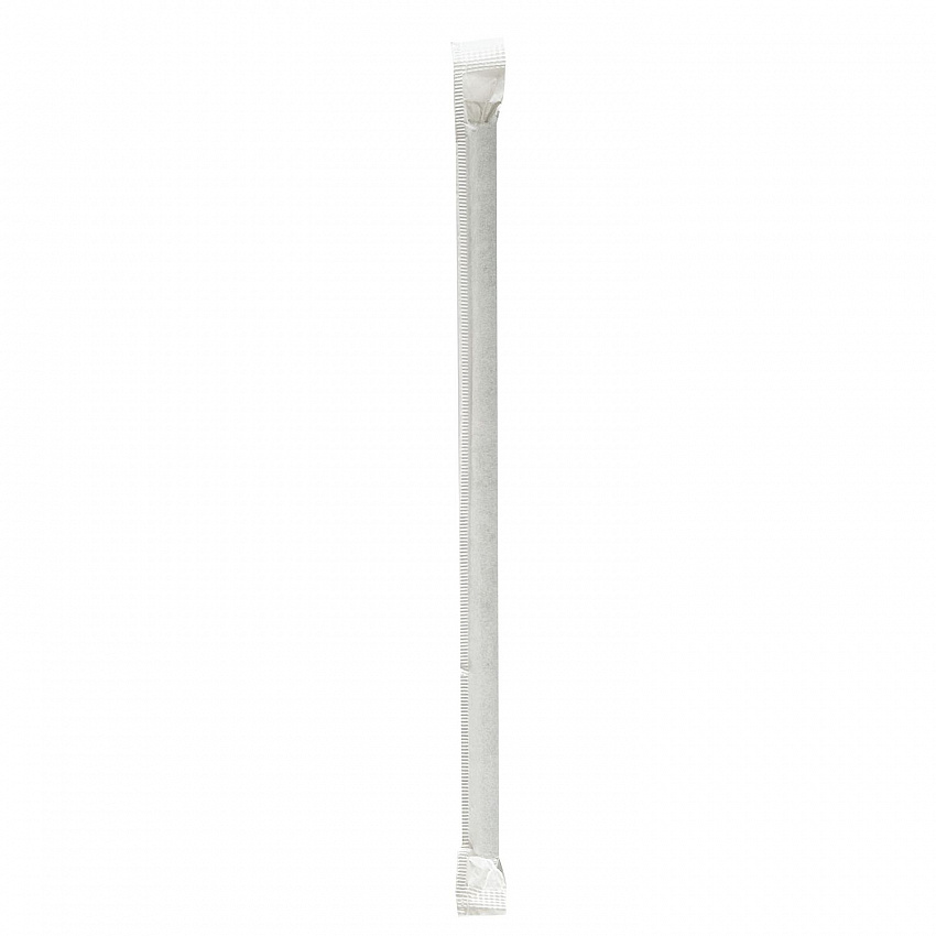Wrapped Jumbo Paper Straws, 7.75", Paper, Black, 320/Pack, 4 Packs/Carton (PPRSTRWBLIW)