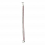 Wrapped Giant Straws, 7.75", Polypropylene, Red, 300/Pack, 24 Packs/Carton (GSTW775RD)