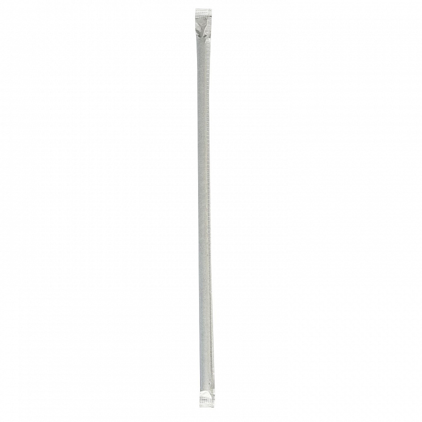 Wrapped Jumbo Straws, 10.25", Polypropylene, Black, 500/Pack, 4 Packs/Carton (JSTW1025BK)
