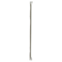Wrapped Jumbo Straws, 10.25", Polypropylene, Clear, 500/Pack, 4 Packs/Carton (JUMW1025CLR)