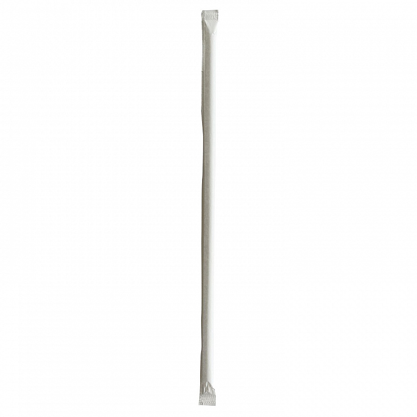 Wrapped Jumbo Straws, 10.25", Polypropylene, Clear, 500/Pack, 4 Packs/Carton (JUMW1025CLR)