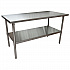 Stainless Steel Flat Top Work Tables, 60w x 30d x 36h, Silver, 2/Pallet (2VT6030)