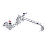 WorkForce Standard Duty Faucet, 8" Height/10" Reach, Chrome-Plated Brass (BKF8W10M)