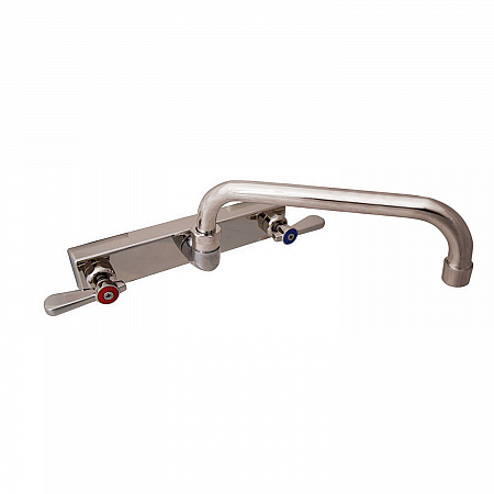 Evolution Splash Mount Stainless Steel Faucet, 4.69