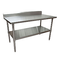Stainless Steel 5" Riser Top Tables, 60w x 30d x 39.75h, Silver, 2/Pallet (2VTR56030)