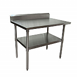 Stainless Steel 5" Riser Top Tables, 48w x 30d x 39.75h, Silver, 2/Pallet (2VTR54830)