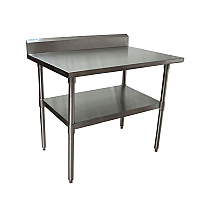 Stainless Steel 5" Riser Top Tables, 48w x 30d x 39.75h, Silver, 2/Pallet (2VTR54830)