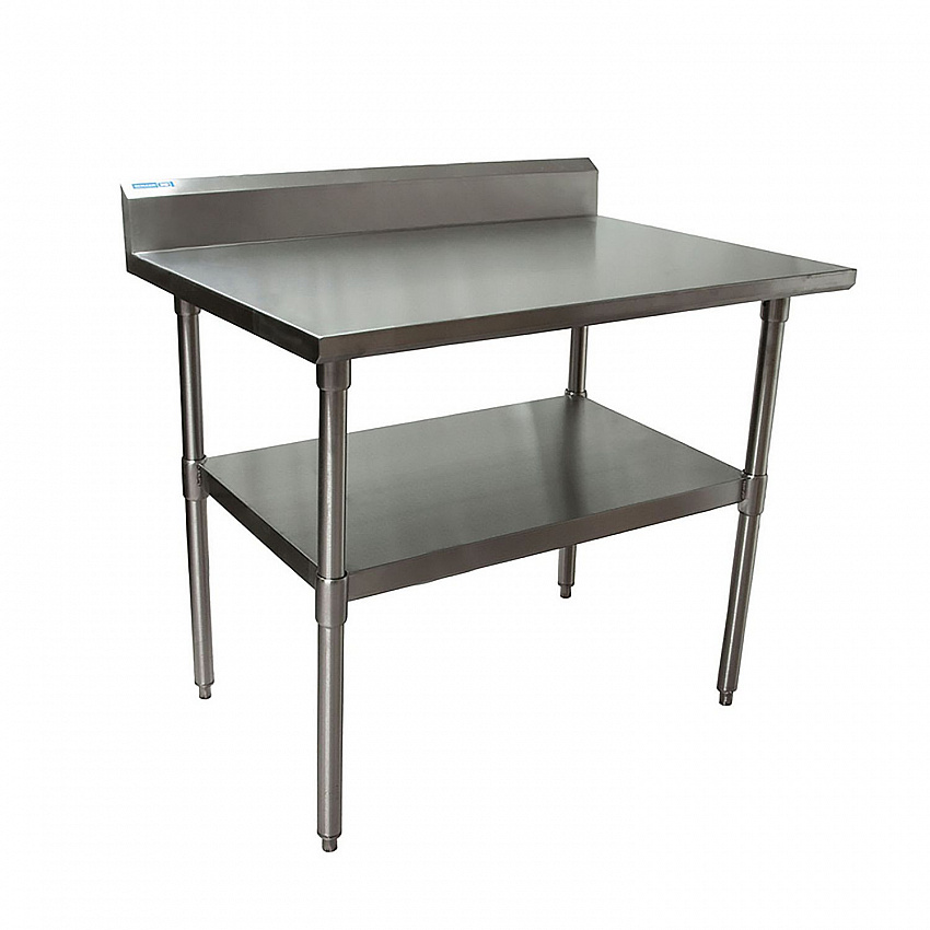 Stainless Steel 5" Riser Top Tables, 48w x 30d x 39.75h, Silver, 2/Pallet (2VTR54830)