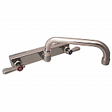 Evolution Splash Mount Stainless Steel Faucet, 4.63" Height, 8" Reach, Stainless Steel (EVO8SM8)